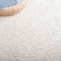 Martha Stewart Nora Medallion Hand Tufted 27" X 96" Indoor Rectangular Runner