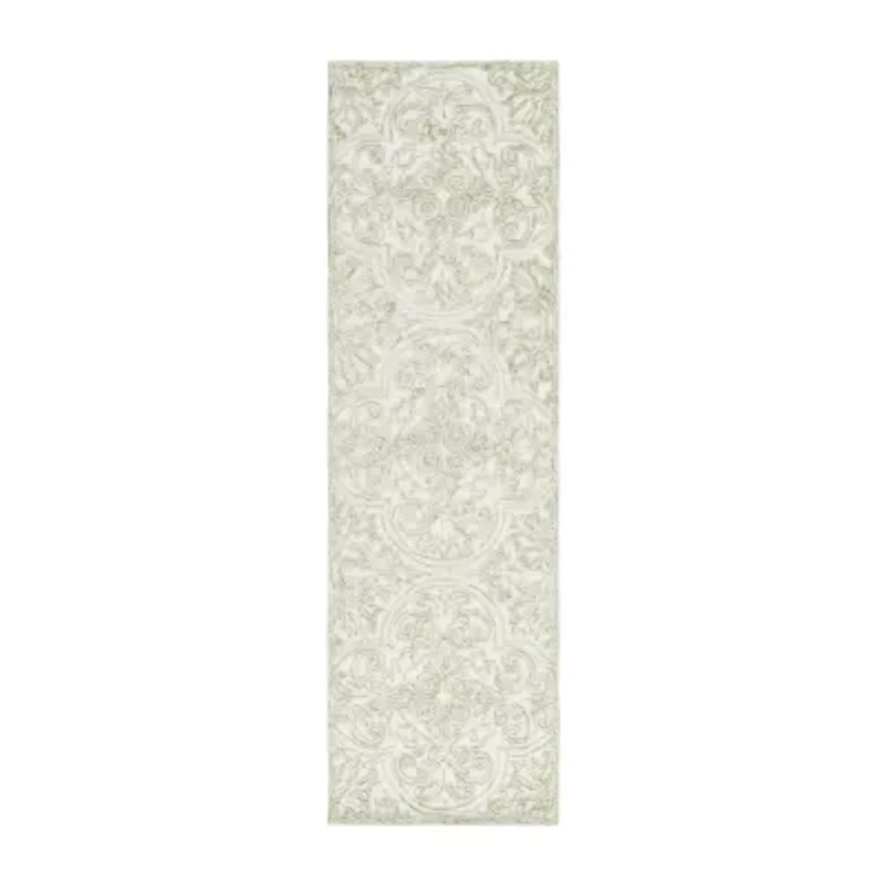 Martha Stewart Nora Medallion Hand Tufted Indoor Rectangular Accent Rug