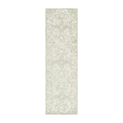 Martha Stewart Nora Medallion Hand Tufted Indoor Rectangular Accent Rug