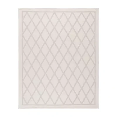 Martha Stewart Kalli Bordered Washable Outdoor Rectangular Area Rug
