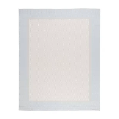 Martha Stewart Zia Bordered Washable Outdoor Rectangular Area Rug