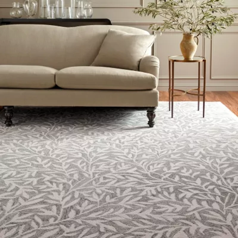 Martha Stewart Anna Floral Hand Tufted Indoor Rectangular Area Rug