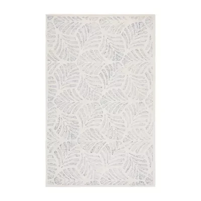 Martha Stewart Char Floral Hand Tufted Indoor Rectangular Area Rug