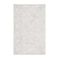 Martha Stewart Char Floral Hand Tufted Indoor Rectangular Area Rug