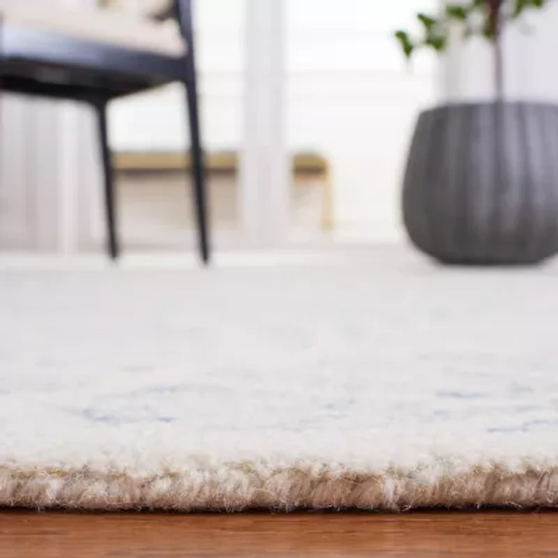 Martha Stewart Char Floral Hand Tufted 6' X Indoor Round Area Rug