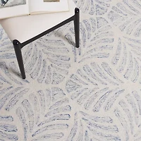 Martha Stewart Char Floral Hand Tufted 6' X Indoor Round Area Rug