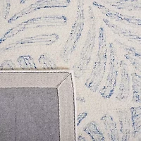 Martha Stewart Char Floral Hand Tufted 6' X Indoor Round Area Rug