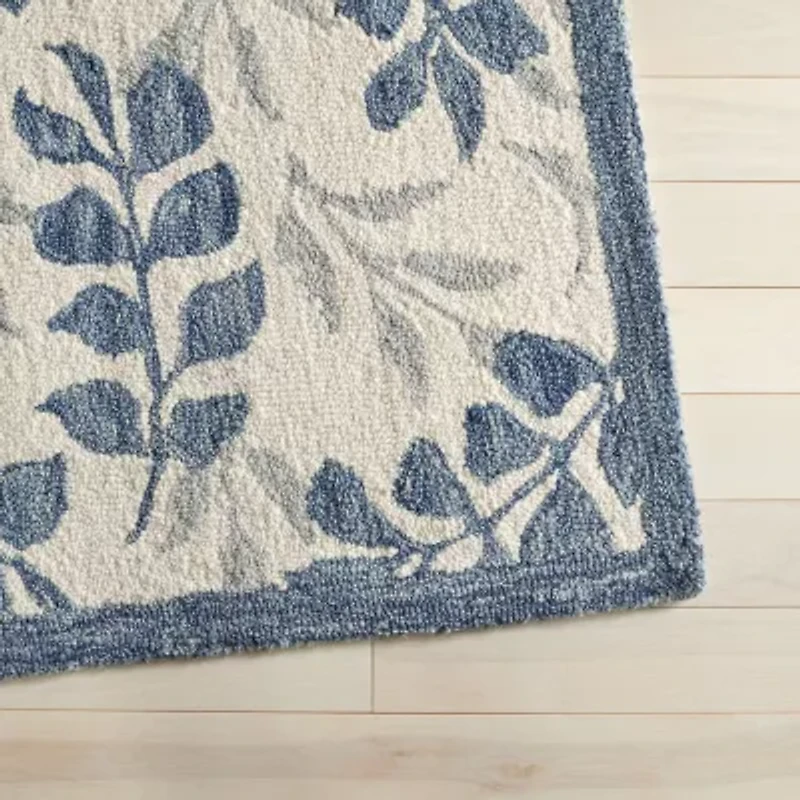 Martha Stewart Cora Floral Hand Tufted Indoor Rectangular Area Rug