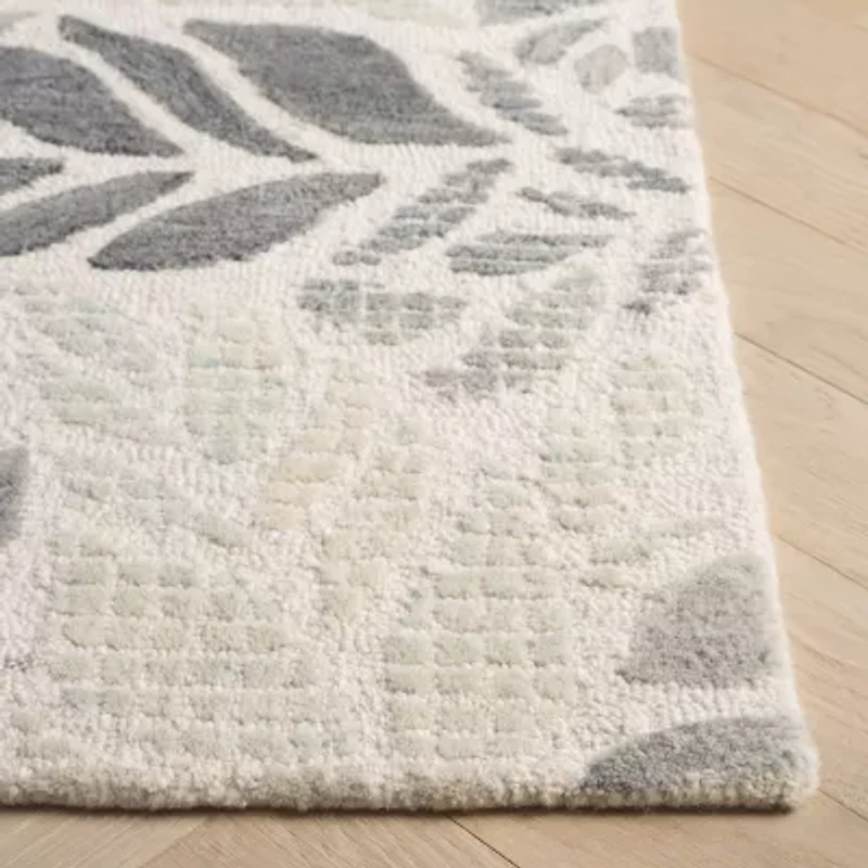 Martha Stewart Finn Floral Hand Tufted 36" X 60" Indoor Rectangular Accent Rug