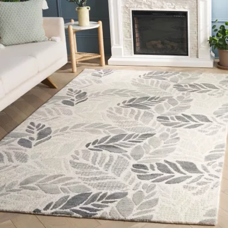 Martha Stewart Finn Floral Hand Tufted 36" X 60" Indoor Rectangular Accent Rug
