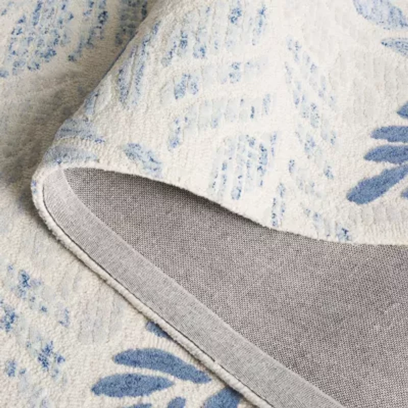 Martha Stewart Finn Floral Hand Tufted Indoor Rectangular Area Rug