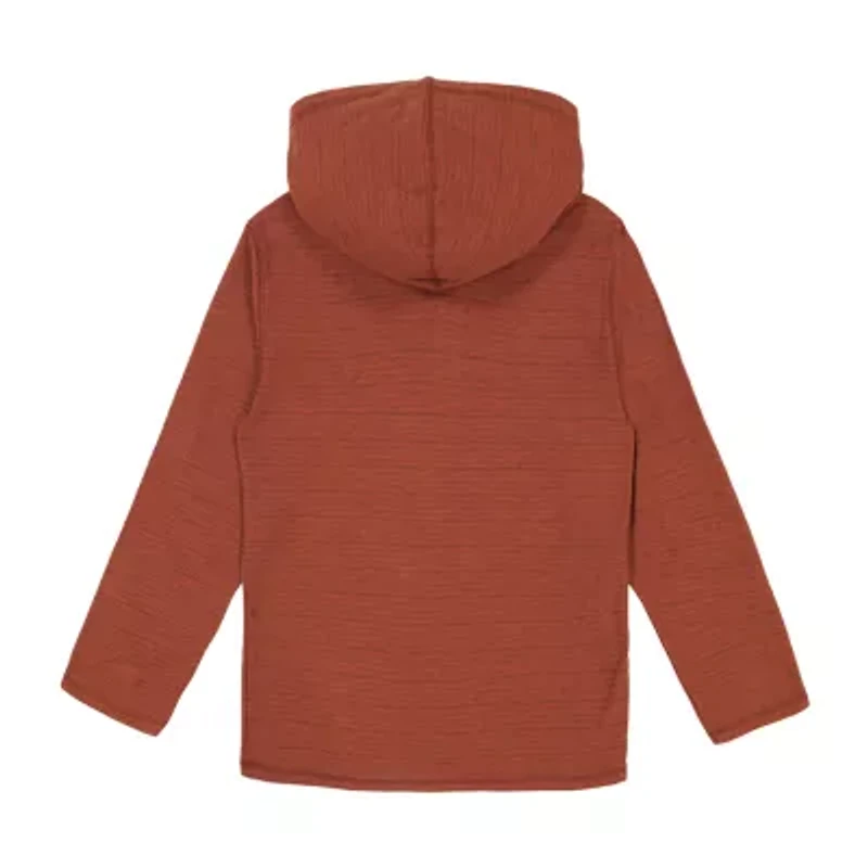 Quiksilver Big Kid Boys Long Sleeve Hooded Regular Fit Henley Shirt