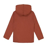 Quiksilver Big Kid Boys Long Sleeve Hooded Regular Fit Henley Shirt