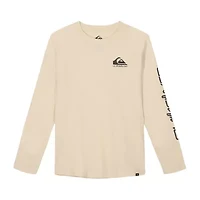 Quiksilver Big Kid Boys Crew Neck Long Sleeve Regular Fit Graphic T-Shirt