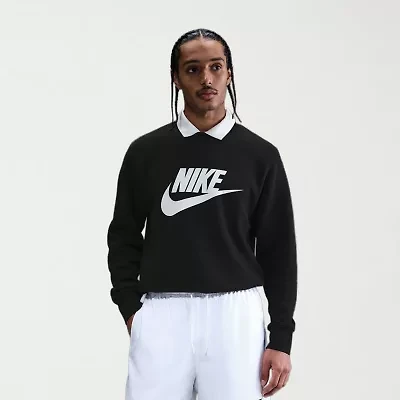 Nike Club Fleece Mens Crew Neck Long Sleeve Sweatshirt