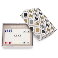 Mixit Womens Butterfly Hypoallergenic 5 Pair Earring Set