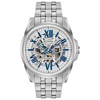 Bulova Sutton Mens Silver Tone Bracelet Watch 96a187