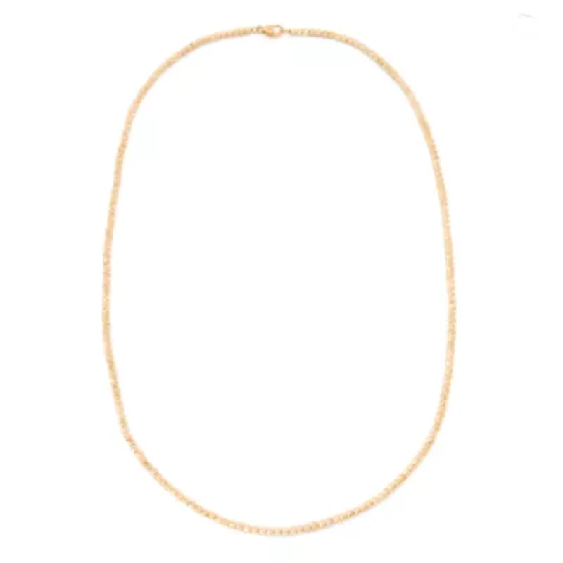 14K Gold Over Silver Beaded Necklace