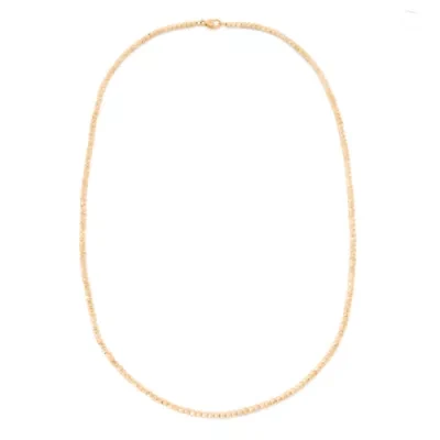 14K Gold Over Silver Beaded Necklace