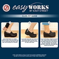 Easy Works By Street Lead Womens Round Closed Toe Work Shoes