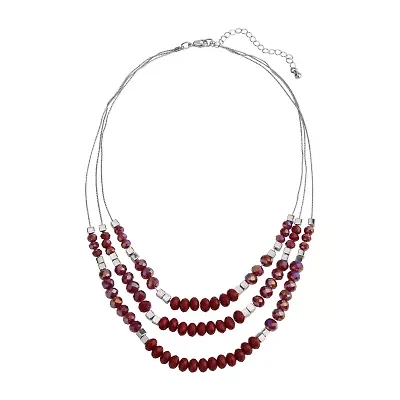 Mixit Womens Hypoallergenic 18 Inch Beaded Necklace
