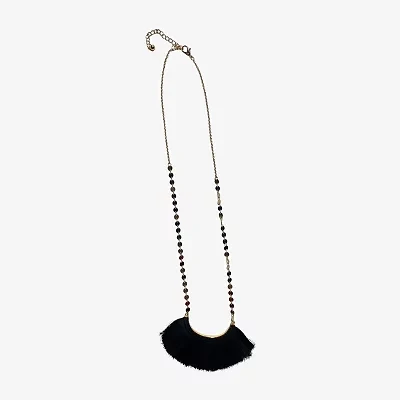 Bijoux Bar Fringe Womens 12 Inch Link Chain Necklace