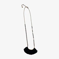 Bijoux Bar Fringe Womens 12 Inch Link Chain Necklace