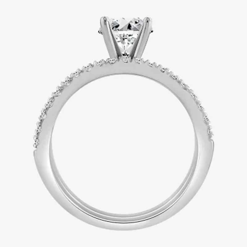 1 1/4 CT. T.W. Lab-Grown (F / VS2)  Diamond Round Solitaire Bridal Set 10K or 14K Gold