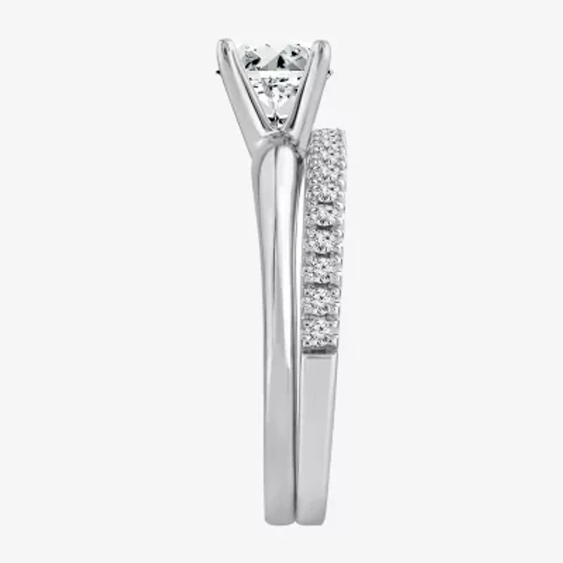 1 1/4 CT. T.W. Lab-Grown (F / VS2)  Diamond Round Solitaire Bridal Set 10K or 14K Gold