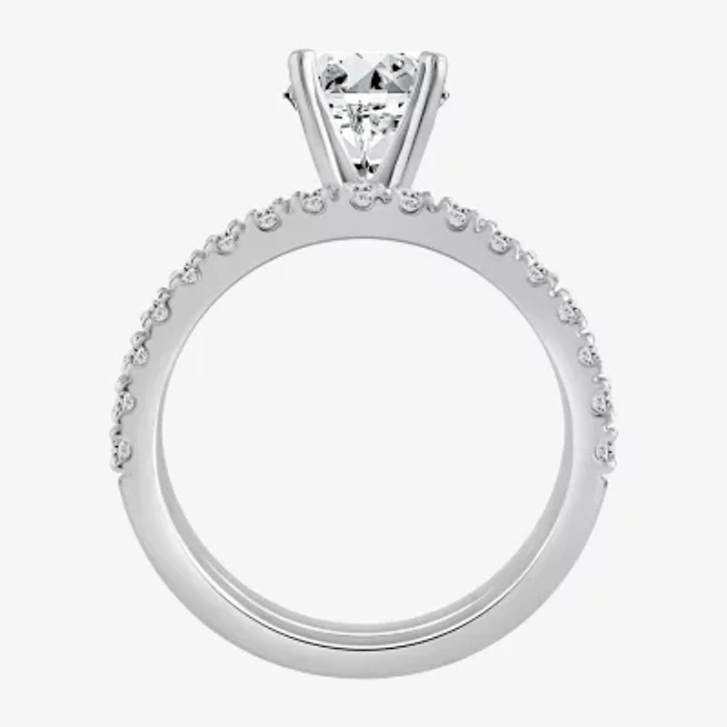 2  CT. T.W. Lab-Grown (F / VS2) Diamond Round Solitaire Bridal Set 10K or 14K Gold