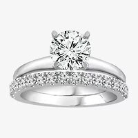 2  CT. T.W. Lab-Grown (F / VS2) Diamond Round Solitaire Bridal Set 10K or 14K Gold