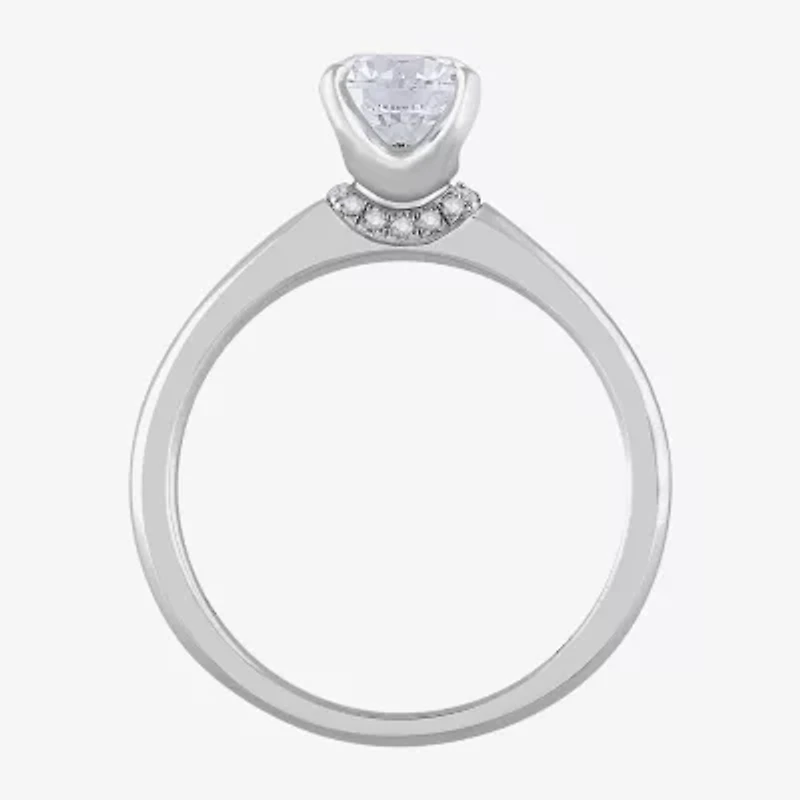 H-I / Si1) Womens 1 CT. Lab Grown White Diamond 14K Gold Round Solitaire Engagement Ring