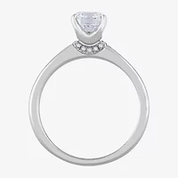 H-I / Si1) Womens 1 CT. Lab Grown White Diamond 14K Gold Round Solitaire Engagement Ring