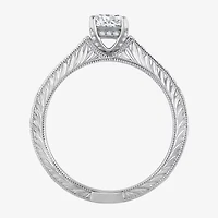 (H-I / Si1) Womens 1 1/4 CT. T.W. Lab Grown White Diamond 14K Gold Round Side Stone Engagement Ring