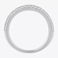(H-I / Si1) Womens 4.5MM 1 1/10 CT. T.W.  Lab Grown White Diamond 14K Gold Anniversary Wedding Band