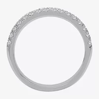(H-I / Si1) Womens 4MM 1 CT. T.W. Lab Grown White Diamond 14K Gold Anniversary Wedding Band