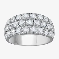 (H-I / Si1) Womens 5.5MM 3 CT. T.W. Lab Grown White Diamond 14K Gold Anniversary Band