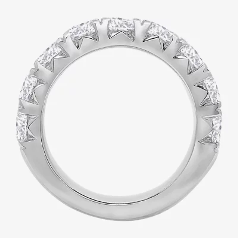 9-Stone (H-I / Si1) Womens 5MM 2 3/4 CT. T.W. Lab Grown White Diamond 14K Gold Anniversary Wedding Band