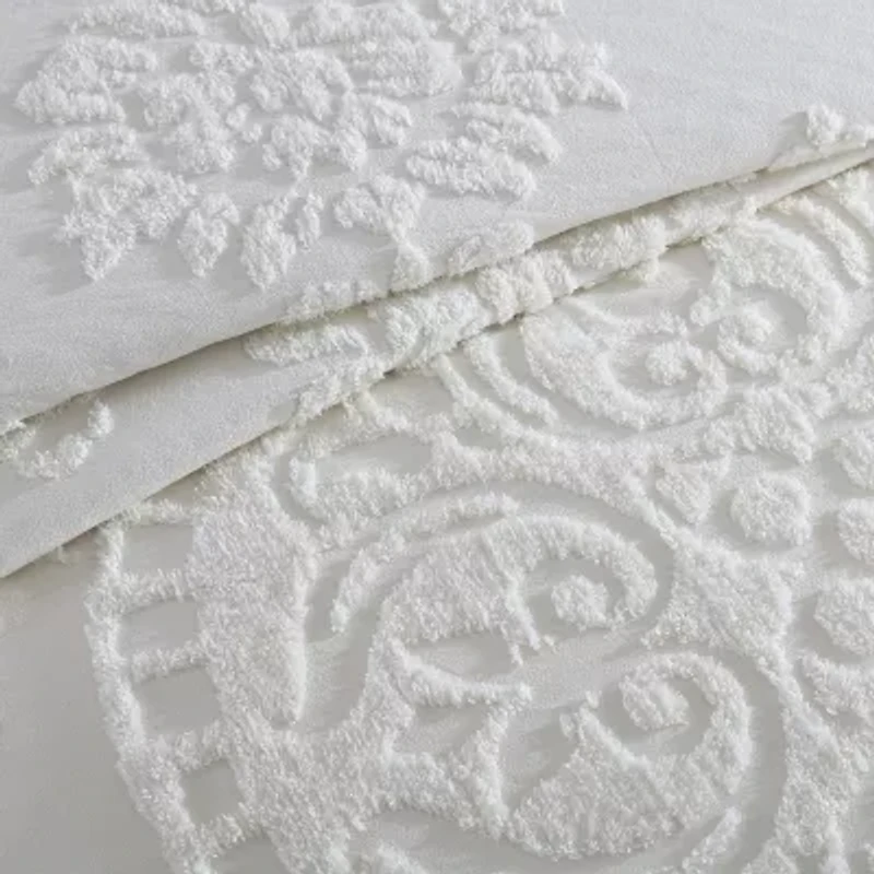 Beatrice Home Fashions Medallion Embellished Bedspread