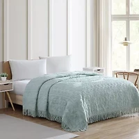 Beatrice Home Fashions Medallion Embellished Bedspread