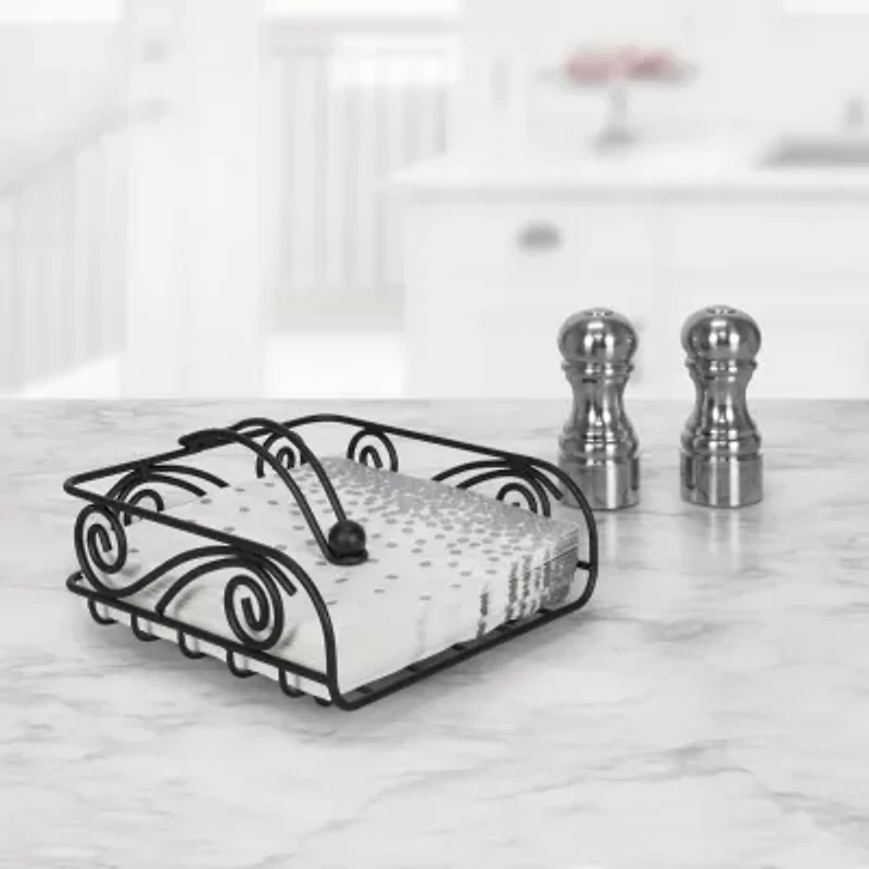 Spectrum Diversified Scroll Weighted Napkin Holder