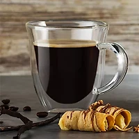 Joyjolt Serene Double Wall Insulated Glass Coffee Mug