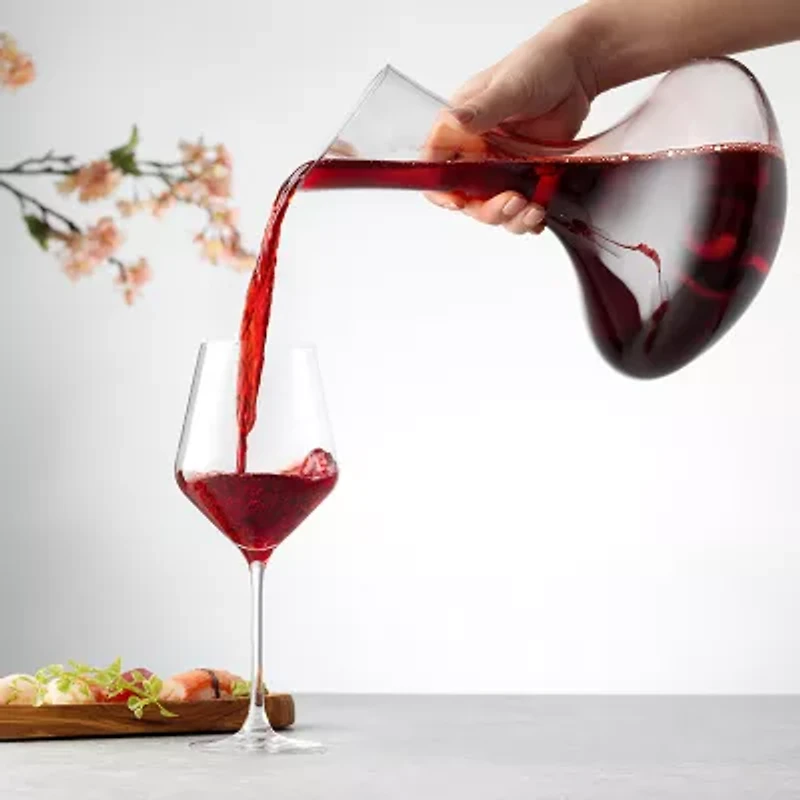 Joyjolt Lancia Crystal Wine - 54 Oz Lead Free Decanter