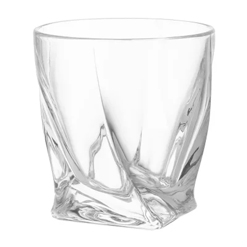 Joyjolt Atlas Crystal Whiskey Glasses - 10.8 Oz - Set Of 2 Double Old Fashioned
