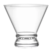 Joyjolt Afina Crystal Stemless - 8 Oz - Set Of 8 Martini Glass