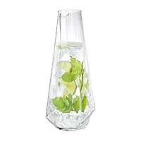 Joyjolt Infiniti Crystal Beverage - 43 Oz Glass Serving Pitcher