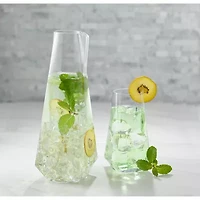 Joyjolt Infiniti Crystal Beverage - 43 Oz Glass Serving Pitcher
