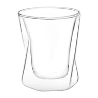 Joyjolt Lacey Wall Whiskey Glasses - 10 Oz - Set Of 2 Double Old Fashioned