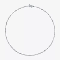 Diamond Addiction (G-H / Si2-I1) Womens 6 CT. T.W. Lab Grown White 14K  Gold Tennis Necklaces