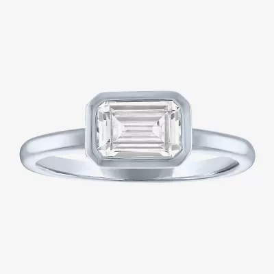 Diamond Addiction (G-H / Si2-I1) Womens 1 CT. T.W. Lab Grown White 14K Gold Solitaire Cocktail Ring